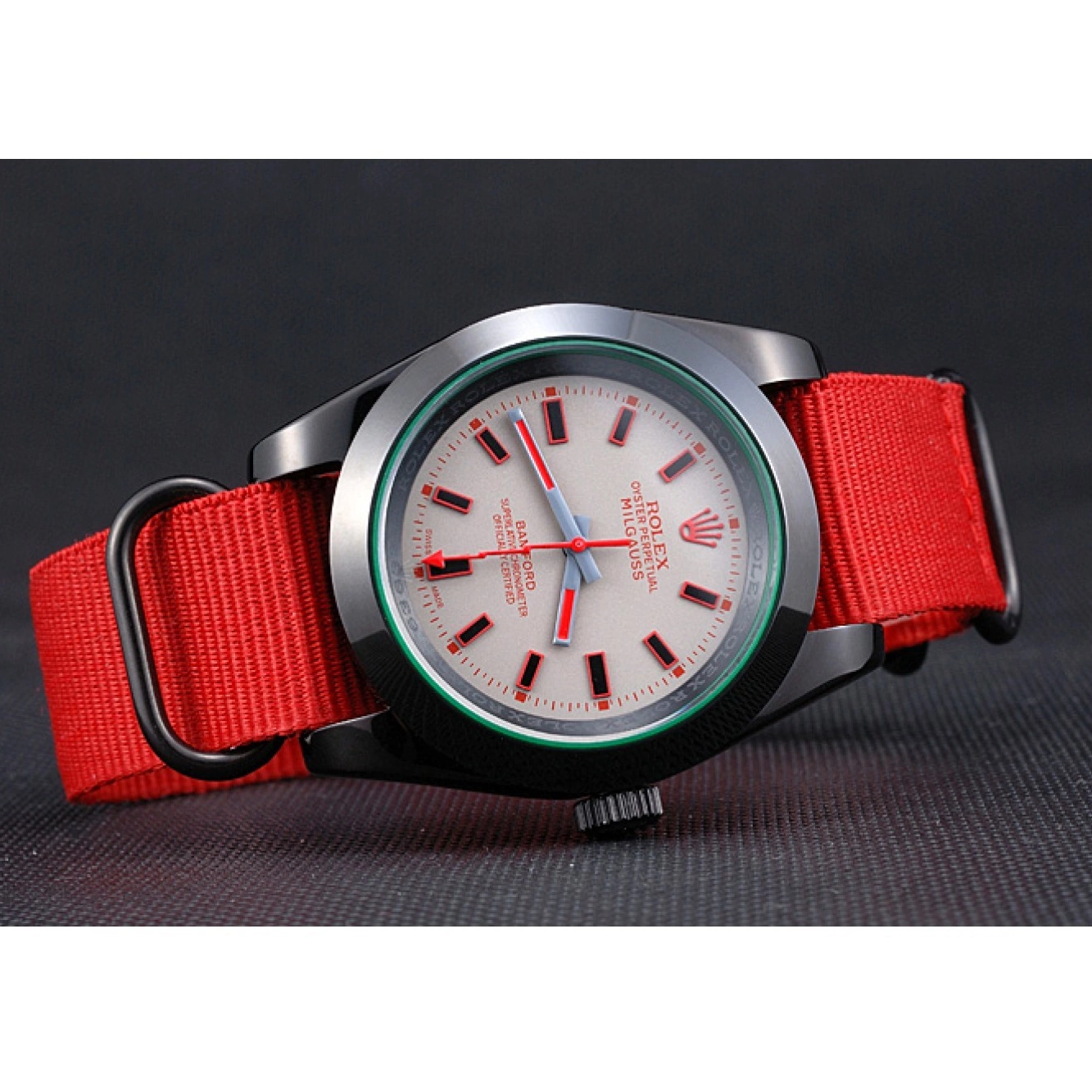 Best AAA Replica Sites Strap Bamford 622002 Rolex Nylon Red Milgauss 0702